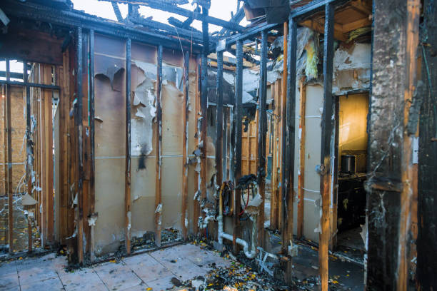Professional Fire Damage Removal technician working in Harrington Park, NJ